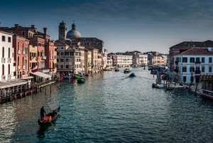 venezia, canale, gondola, barche, acqua, cupola, laguna, palazzi, case